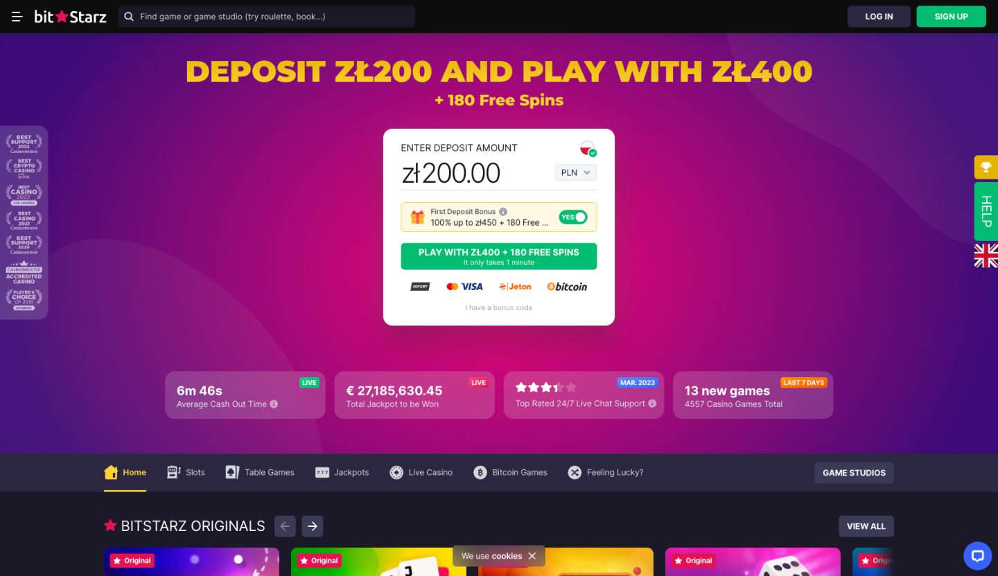 BitStarz Casino Screenshot