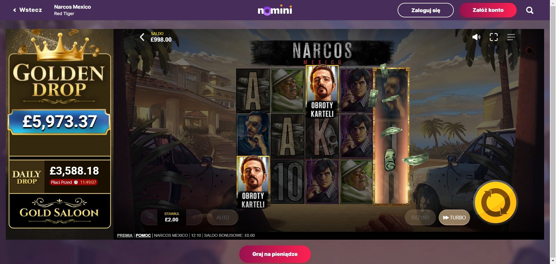Nomini Casino Screenshot