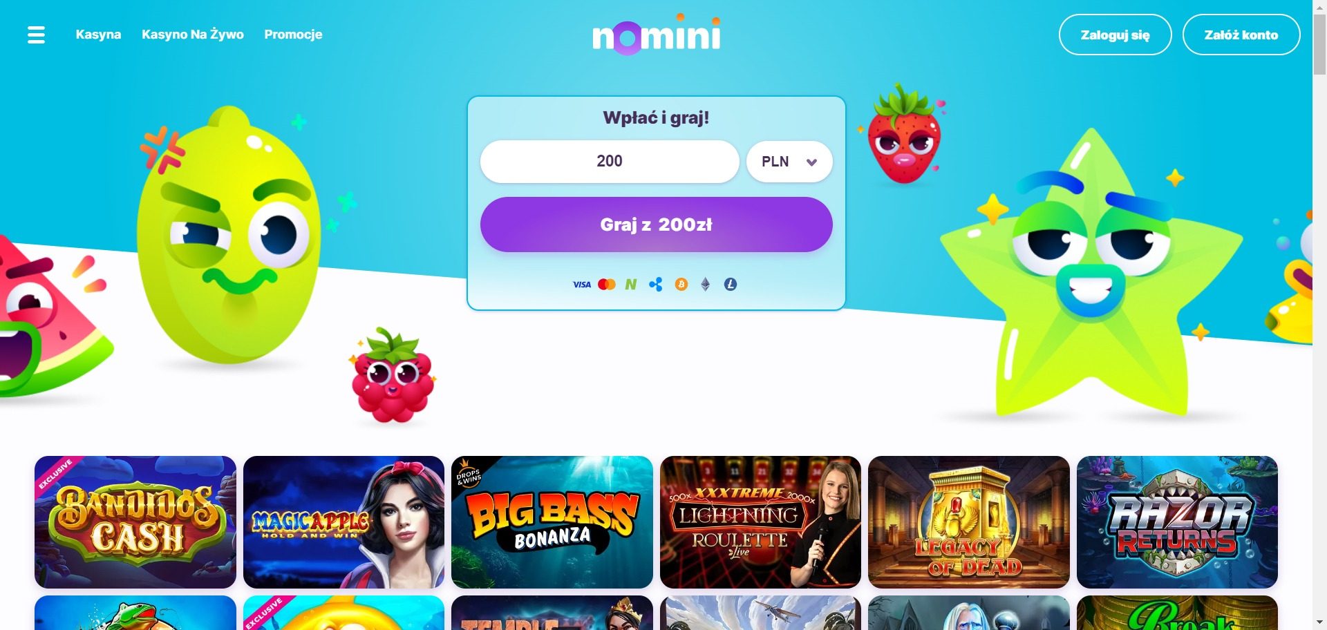 Nomini Casino Screenshot