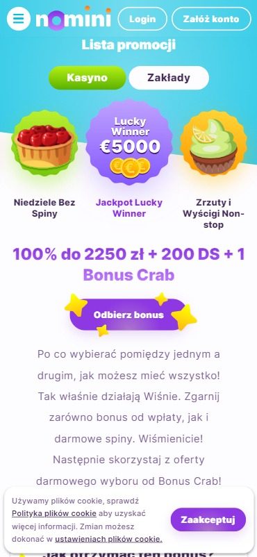 Nomini Casino Screenshot