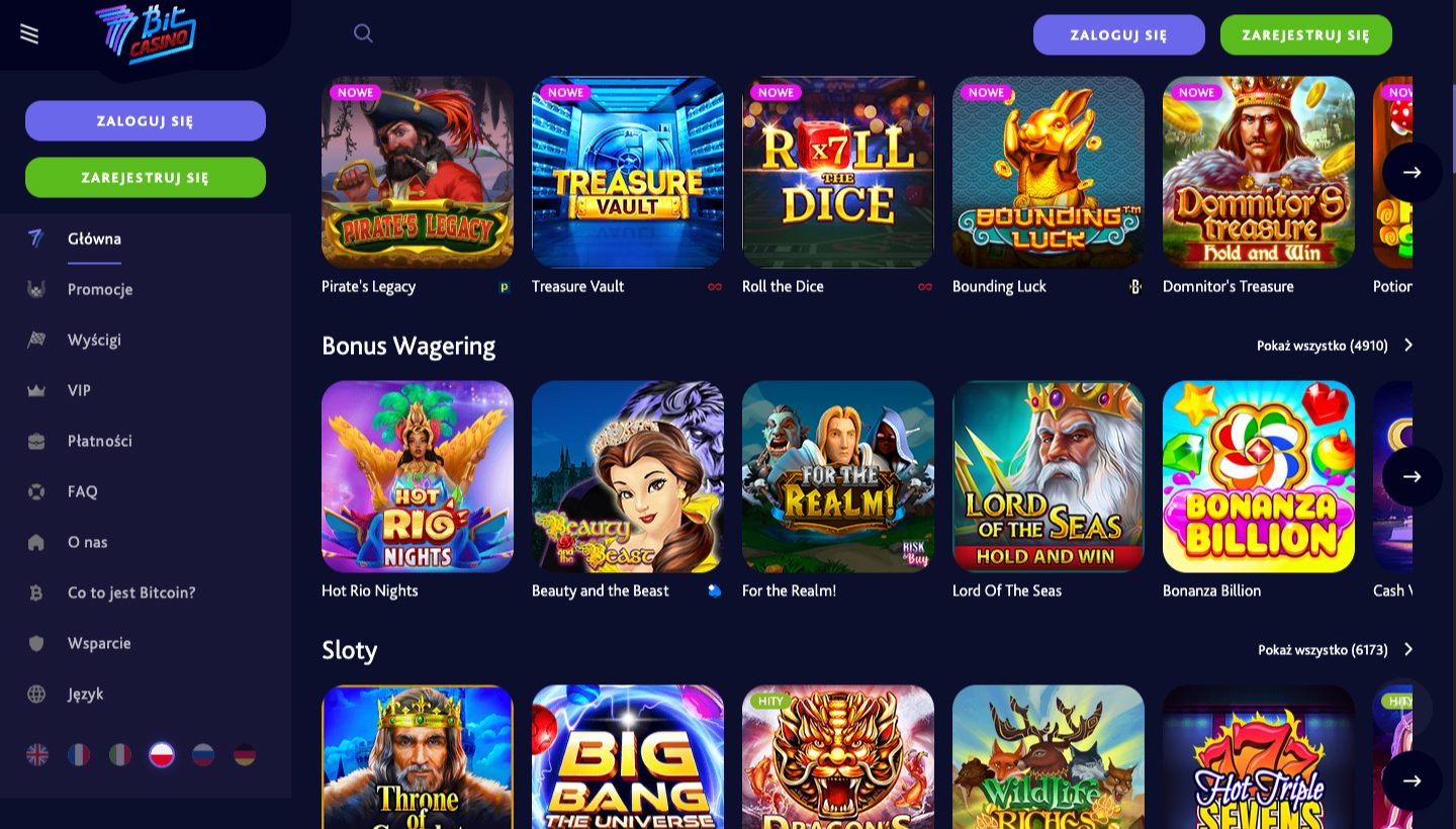 7bit Casino Screenshot