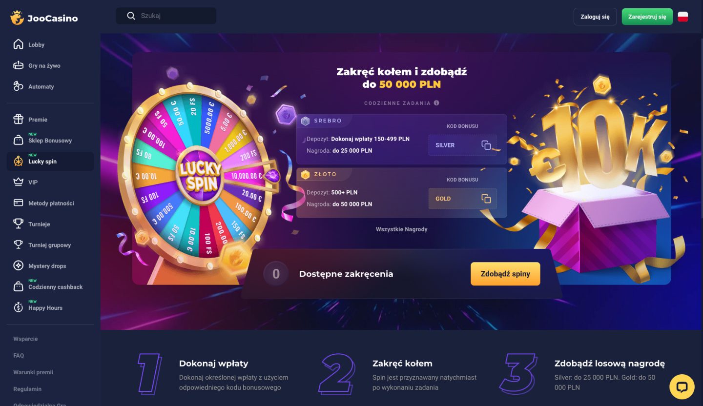 Joo Casino Screenshot