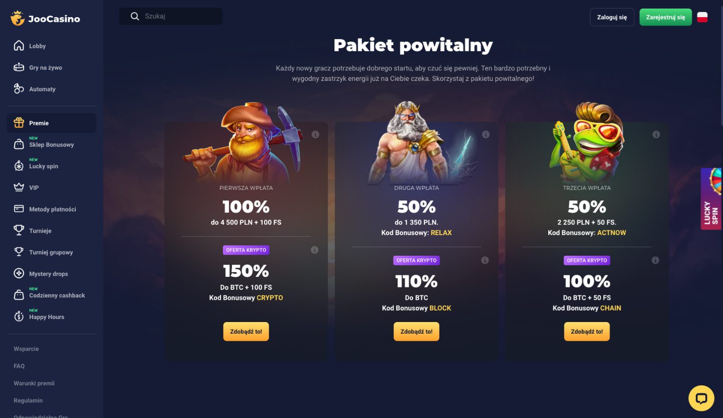 Joo Casino Screenshot