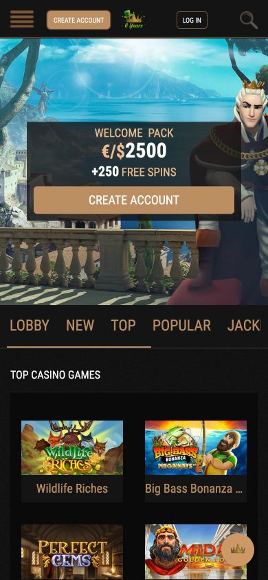 King Billy Casino Screenshot