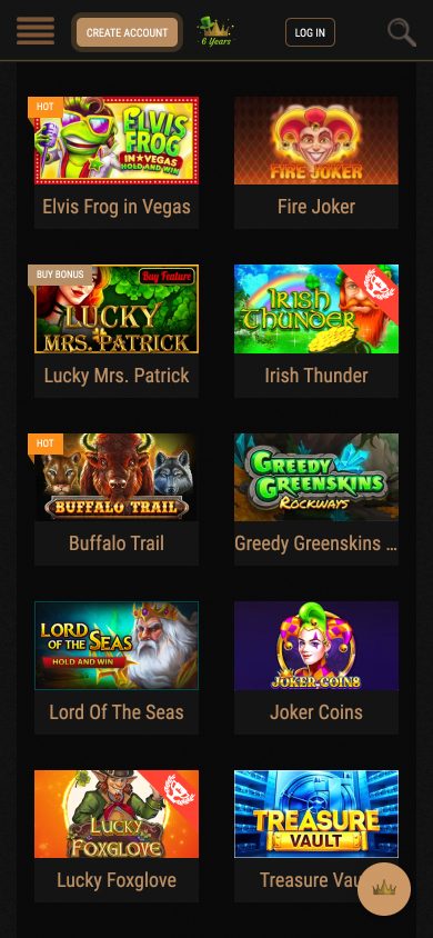 King Billy Casino Screenshot