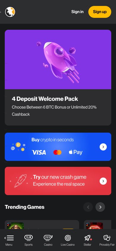 FortuneJack Casino Screenshot