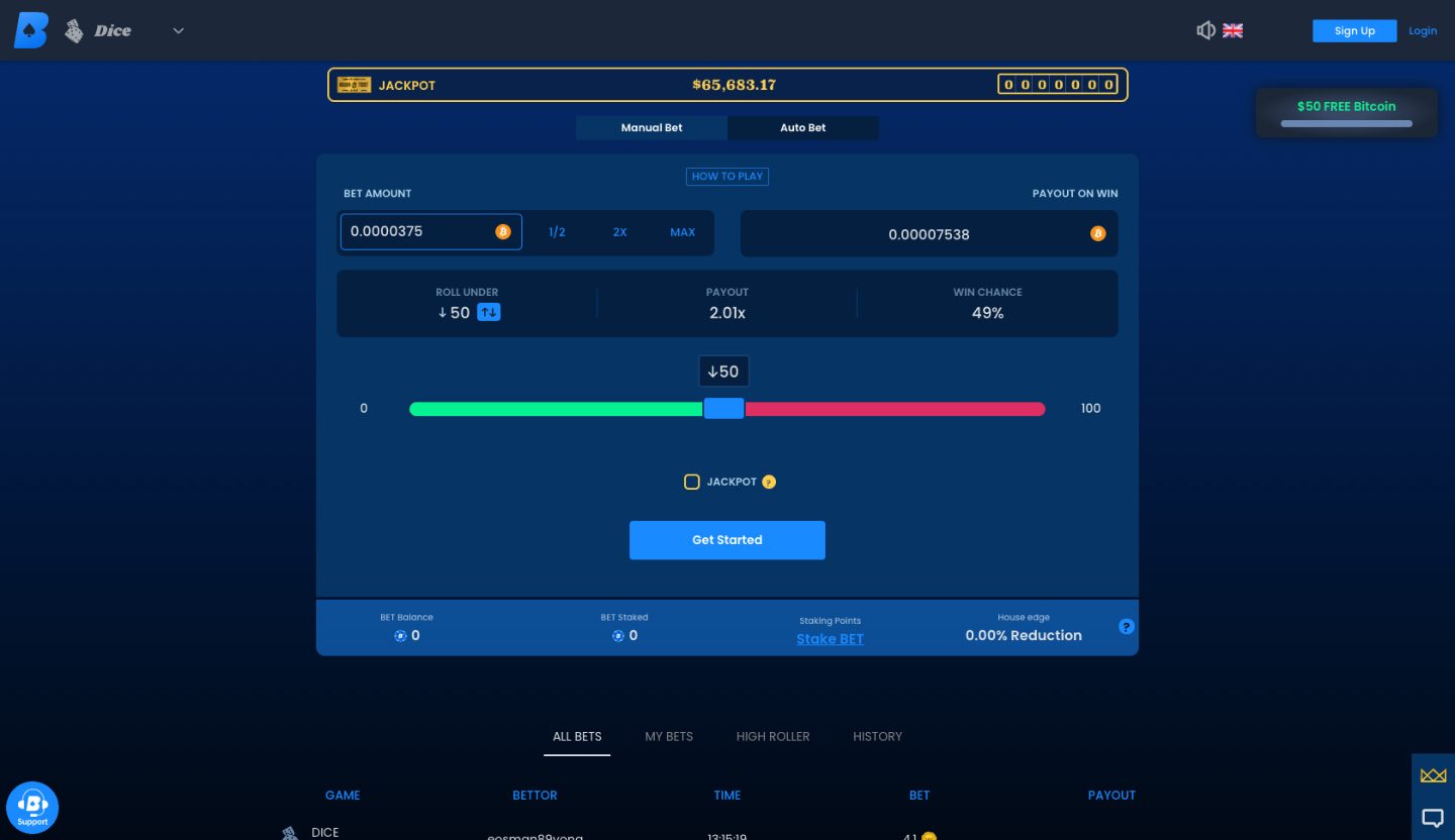 EarnBet Casino Screenshot