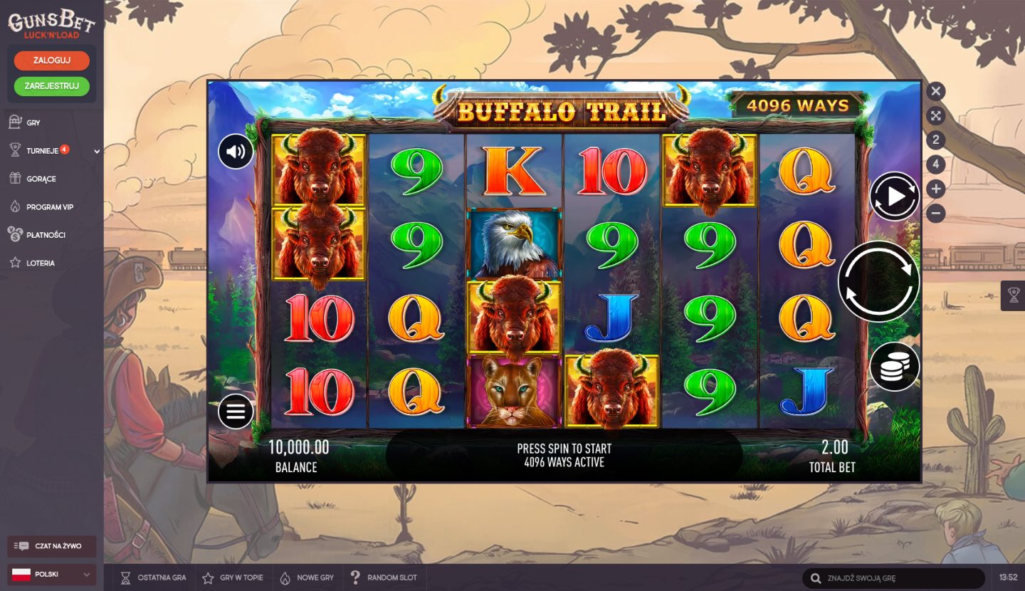 GunsBet Casino Screenshot