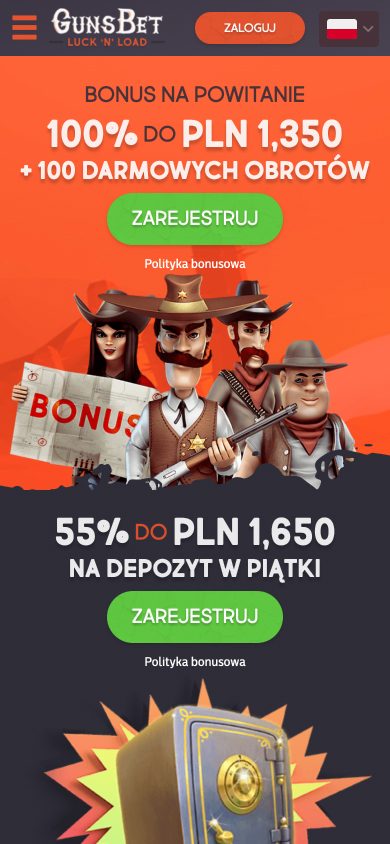 GunsBet Casino Screenshot