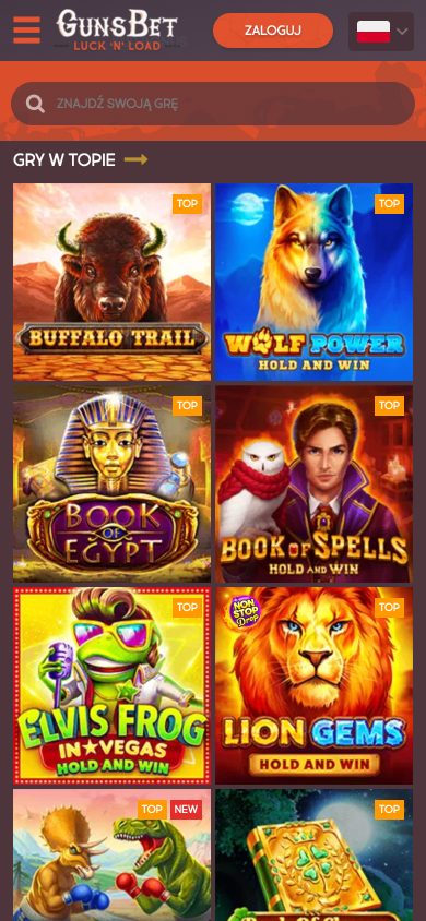 GunsBet Casino Screenshot