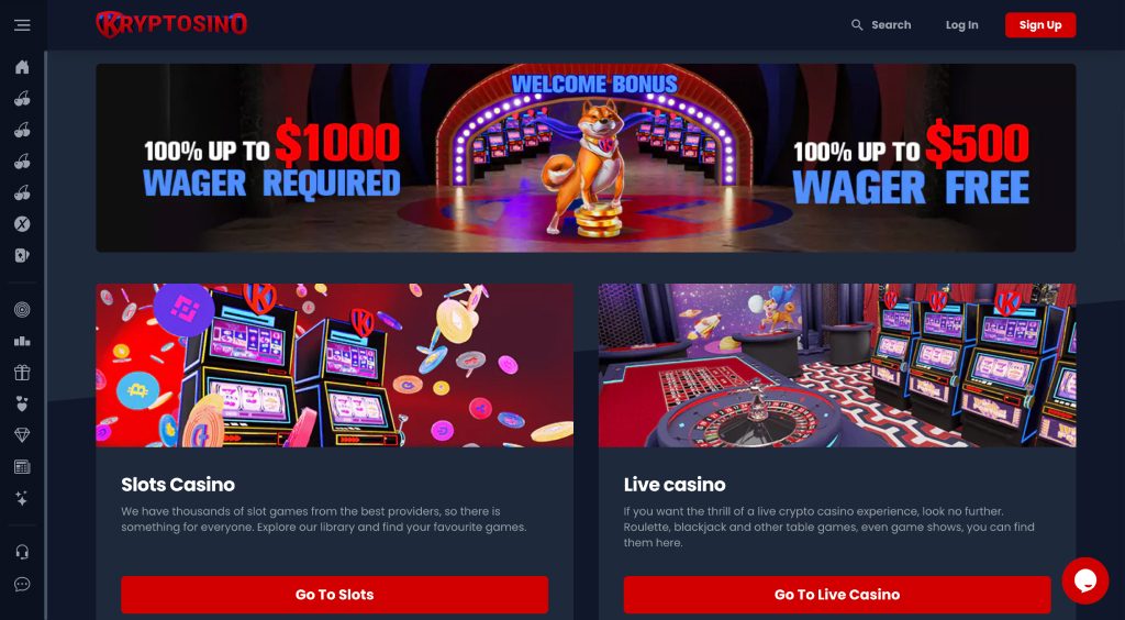 Kryptosino Screenshot