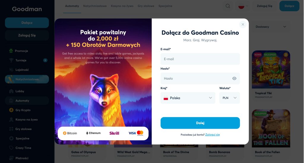 Goodman Casino Screenshot