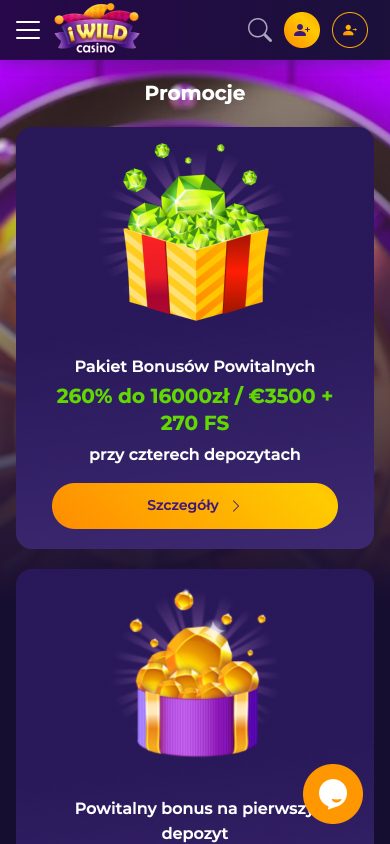 iWild Casino Screenshot