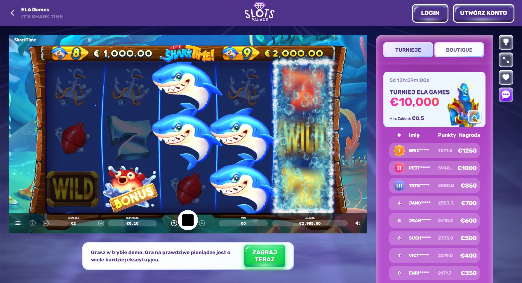 Slots Palace Casino Screenshot