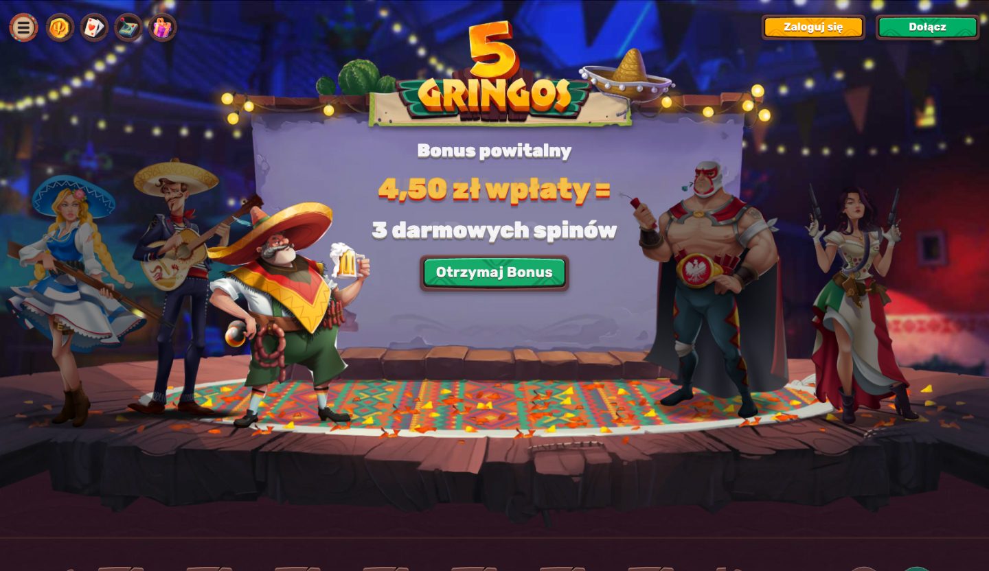 5Gringos Casino Screenshot