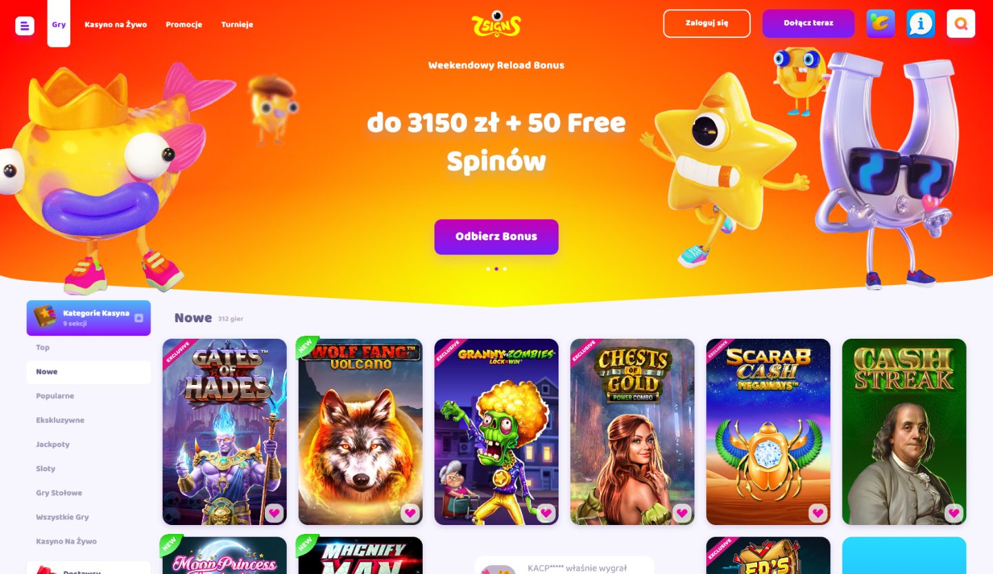 7Signs Casino Screenshot