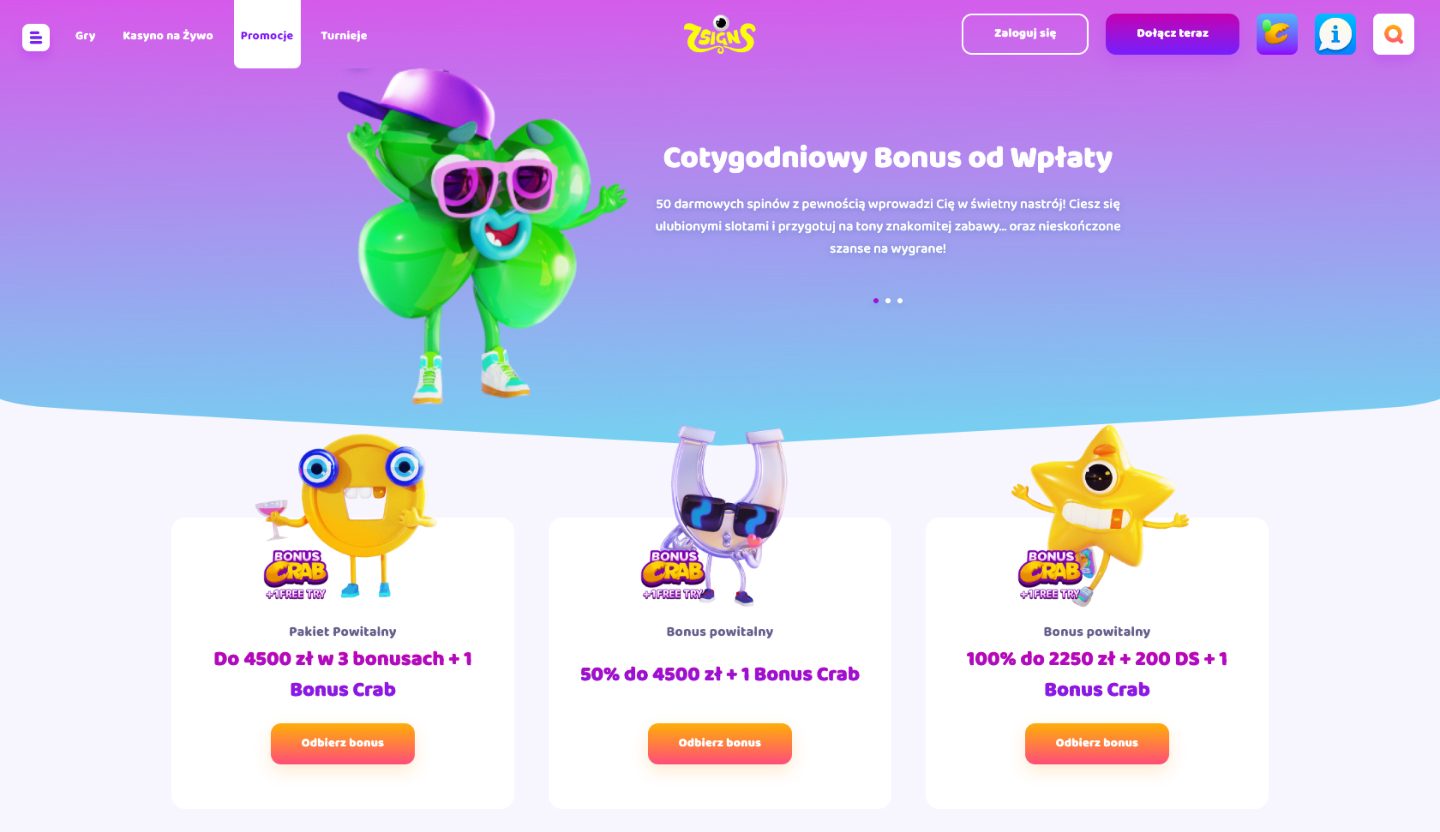 7Signs Casino Screenshot