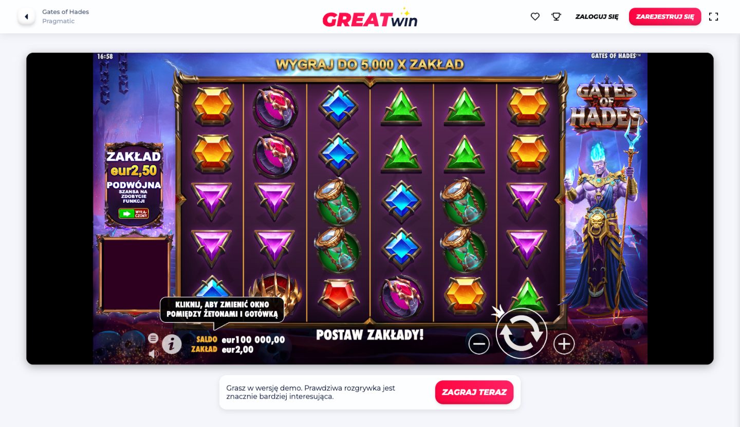 GreatWin Casino Screenshot