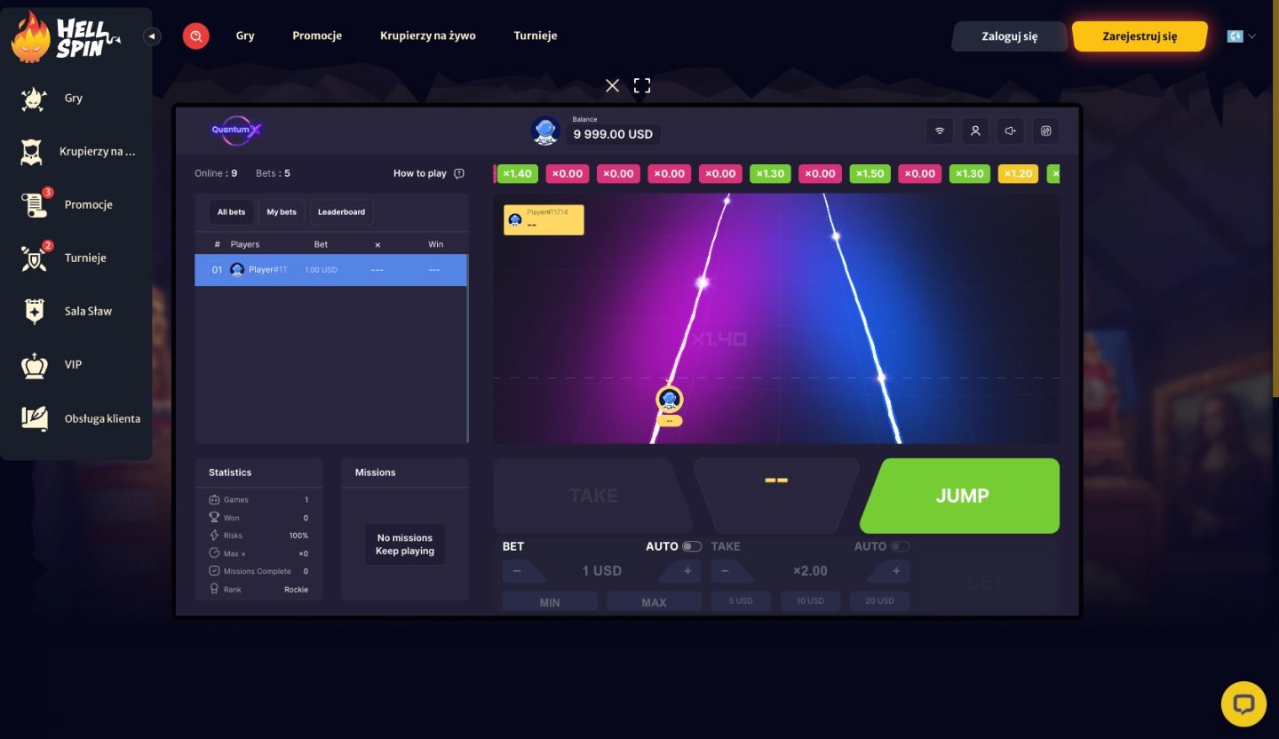 HellSpin Casino Screenshot