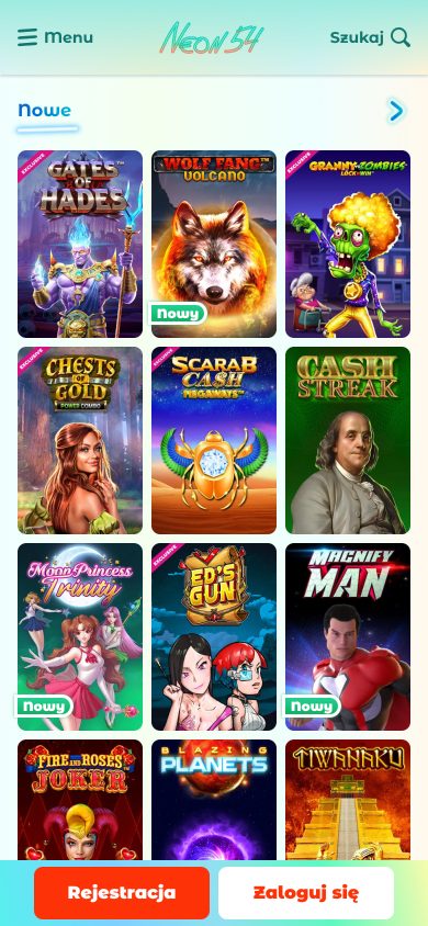 Neon54 Casino Screenshot