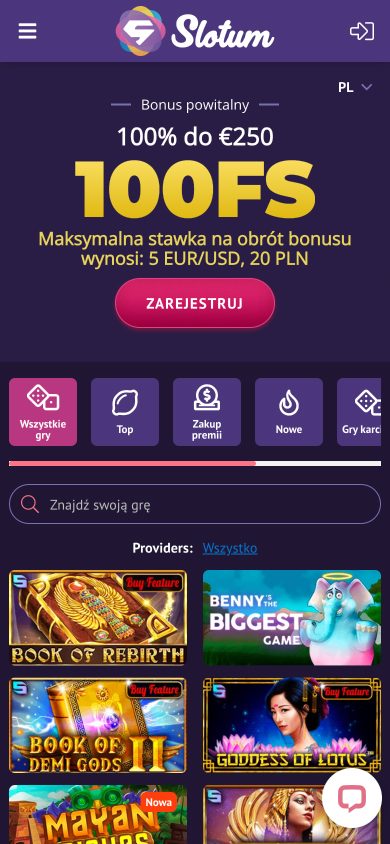 Slotum Casino Screenshot