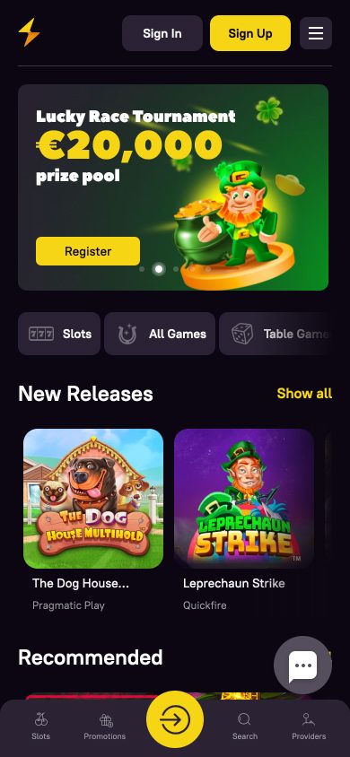 Zoome Casino Screenshot