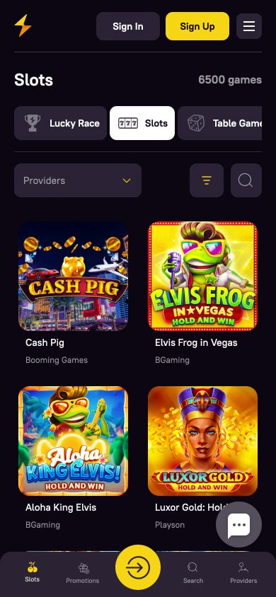 Zoome Casino Screenshot