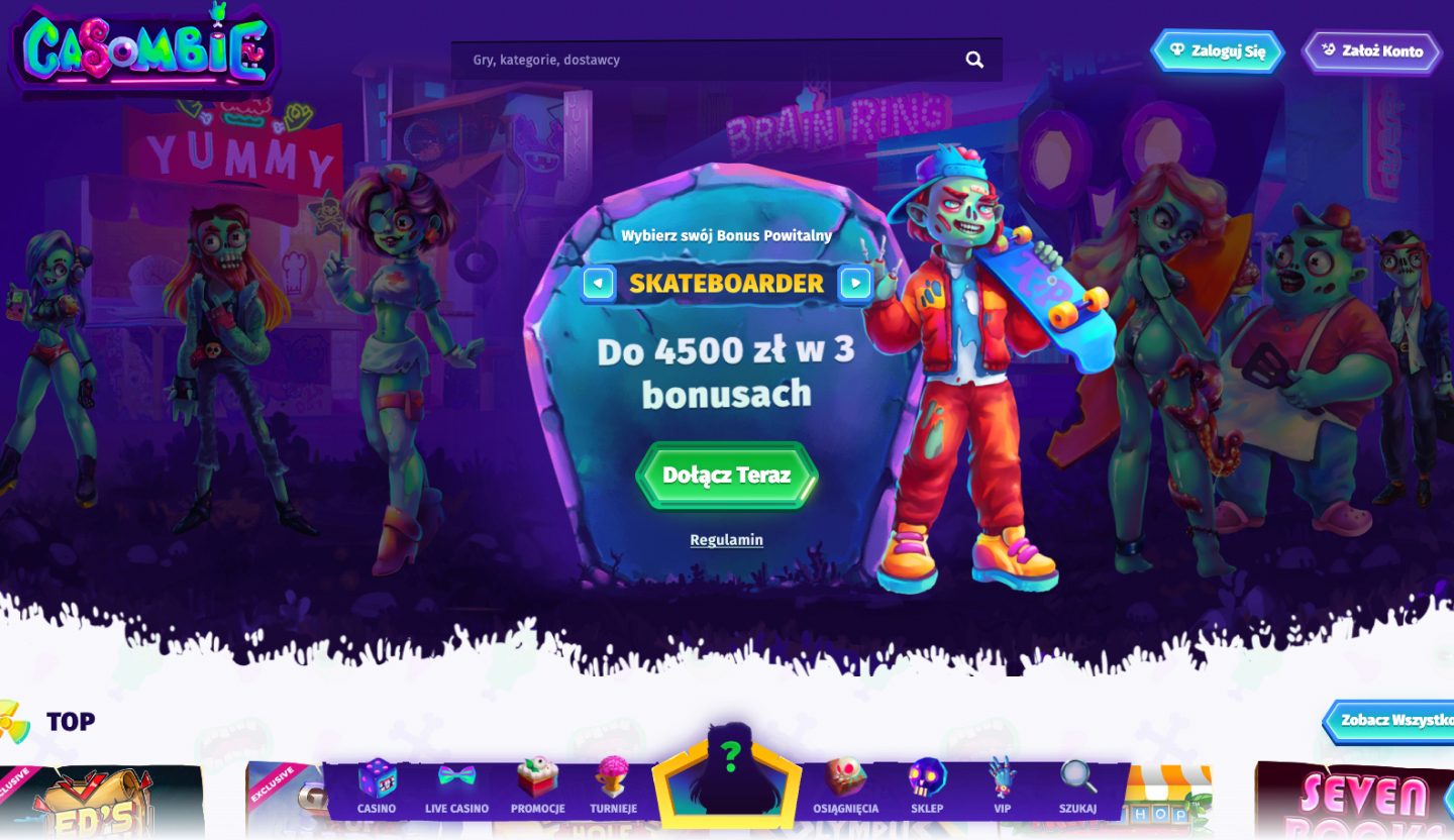 Casombie Casino Screenshot