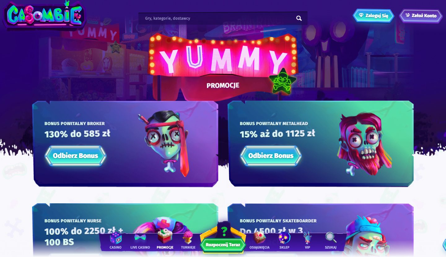Casombie Casino Screenshot