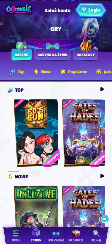 Casombie Casino Screenshot