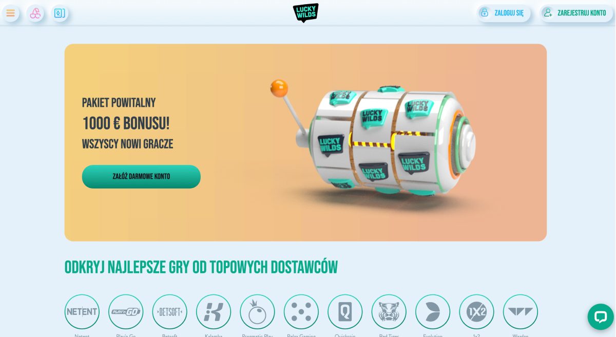 Lucky Wilds Casino Screenshot