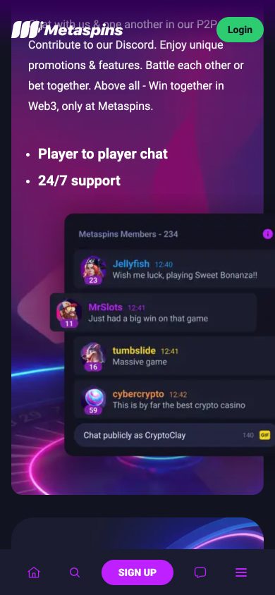 Metaspins Casino Screenshot