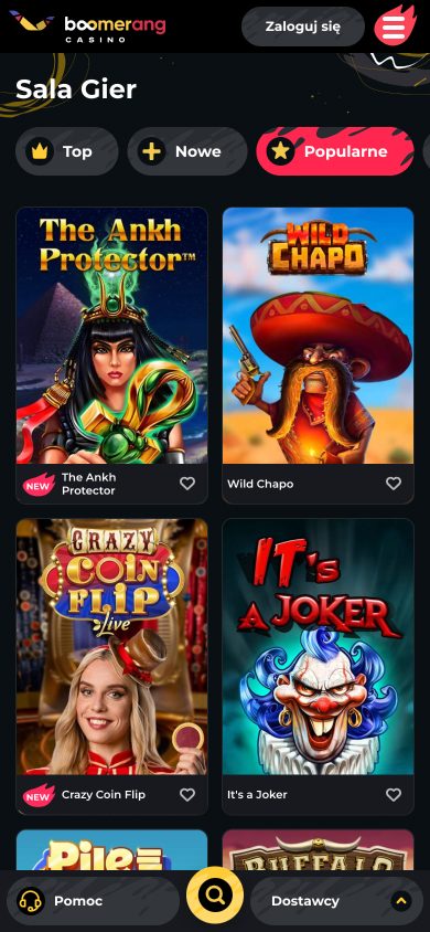 Boomerang Casino Screenshot