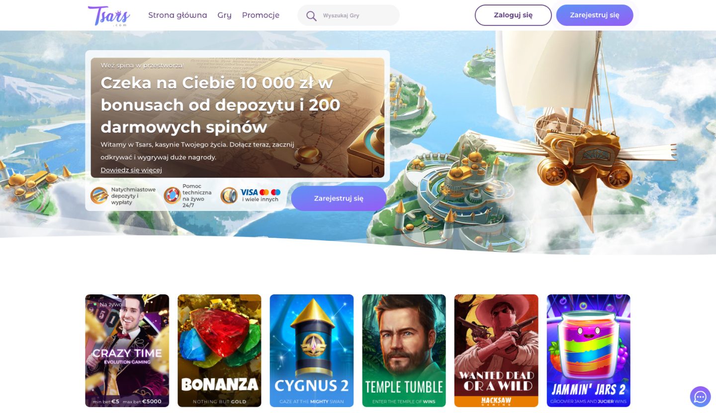 Tsars Casino Screenshot