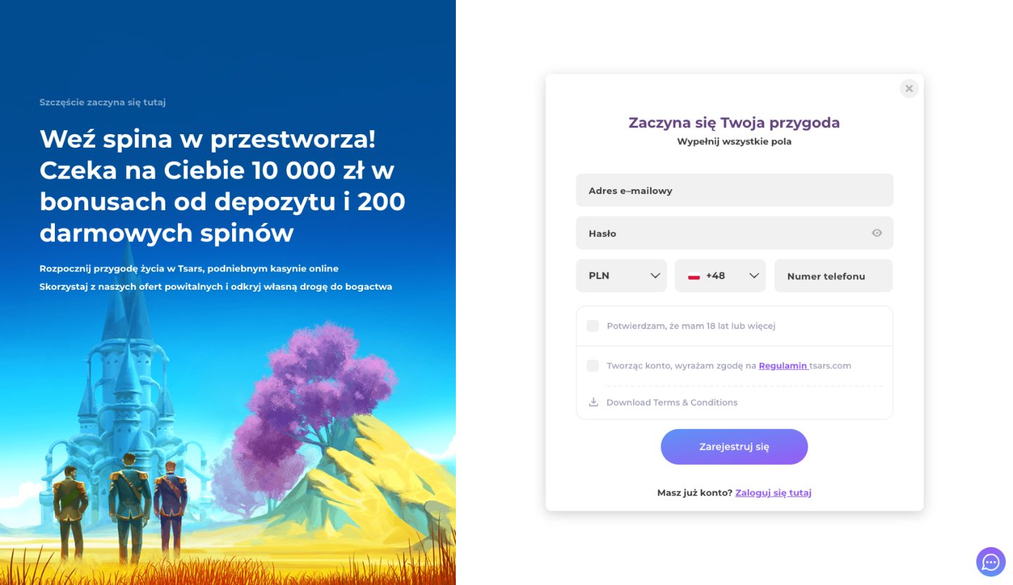 Tsars Casino Screenshot