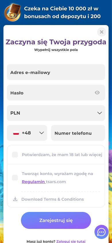 Tsars Casino Screenshot