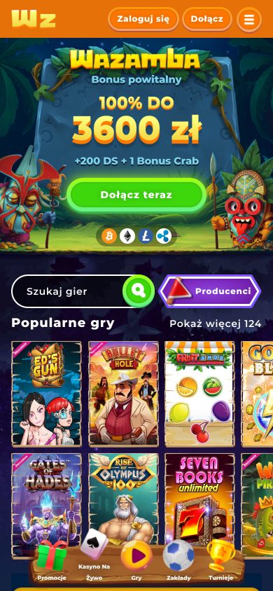 Wazamba Casino Screenshot