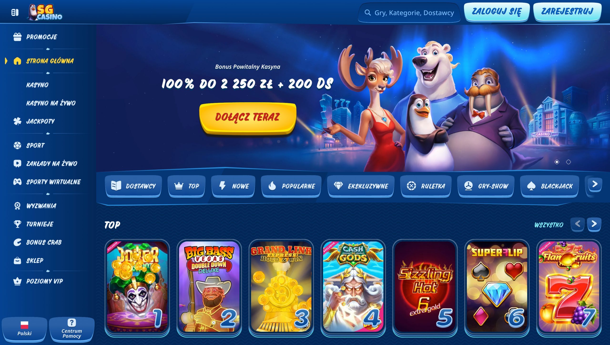 SG Casino Screenshot