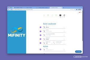 MiFinity Rejestracja - Dane personalne