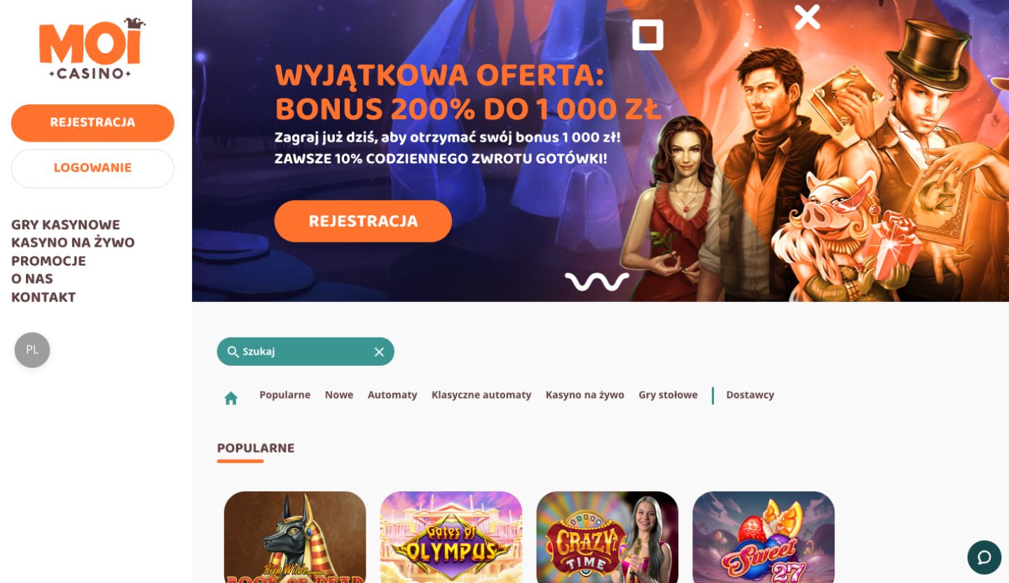 MoiCasino Screenshot