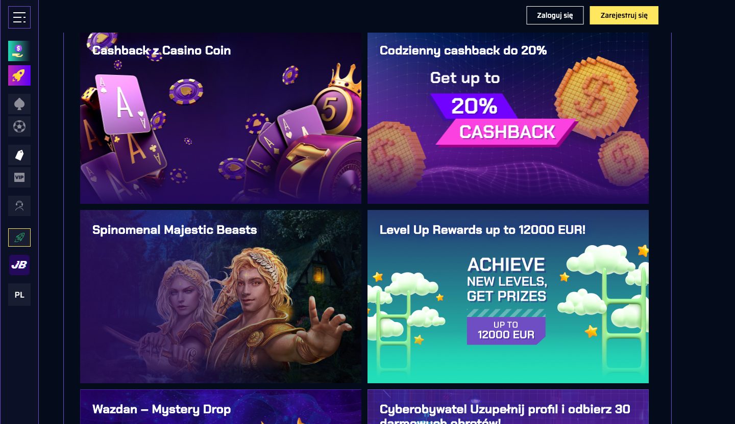 Justbit Casino Screenshot