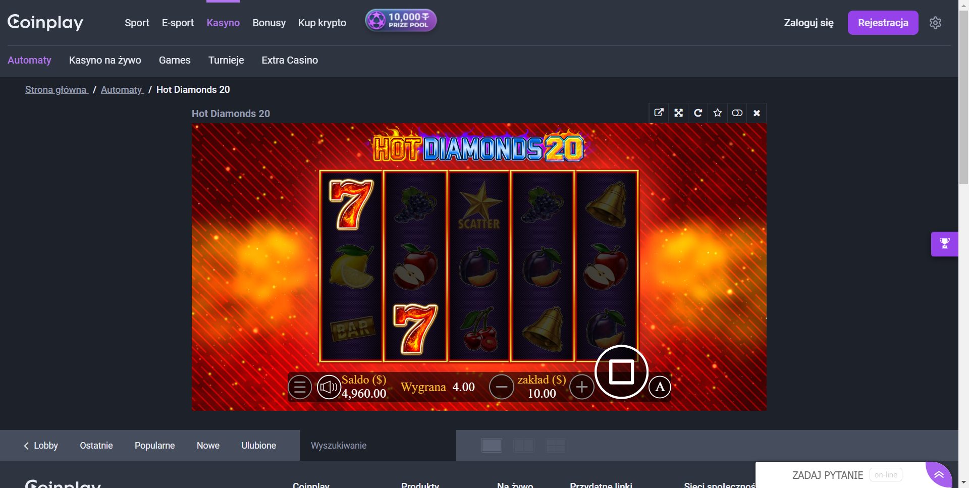 Coinplay Casino Screenshot