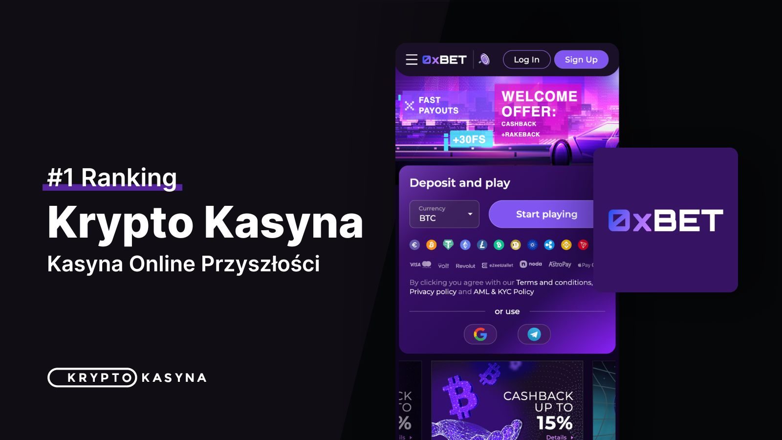 0xBet Casino - Recenzja i Opinie | Bonusy powitalne 2025