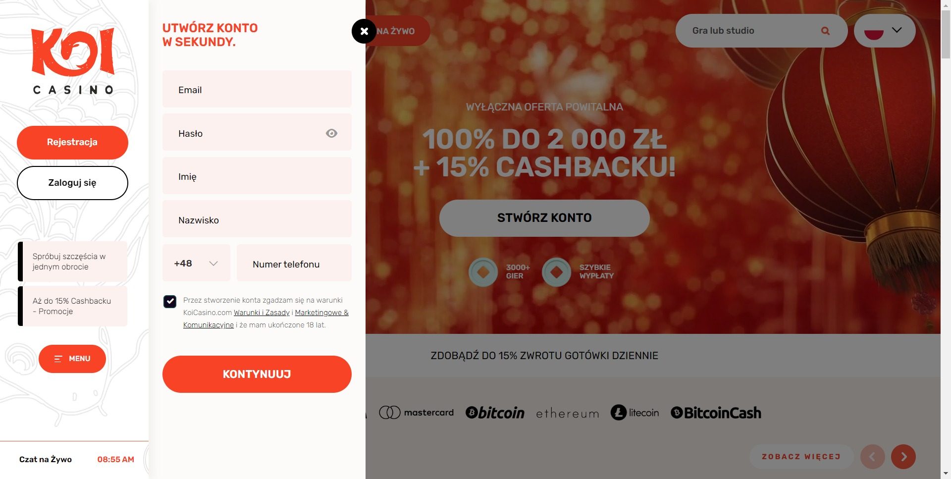 KoiCasino Screenshot