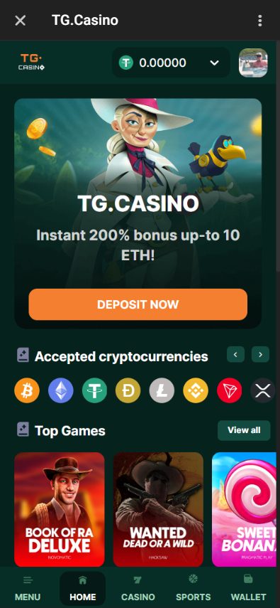 TG.Casino Screenshot