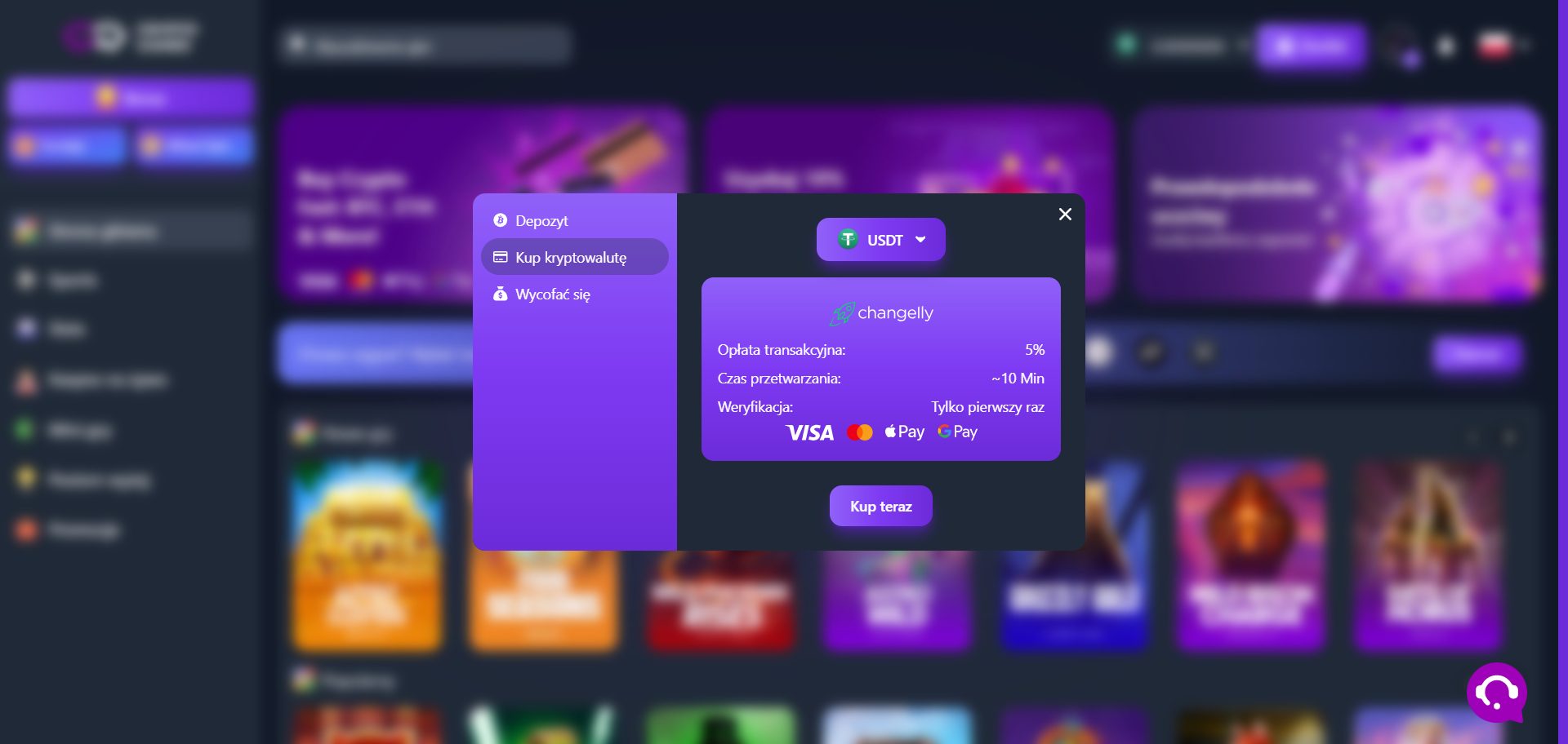 Crypto Games Kasyno Kup kryptowalutę