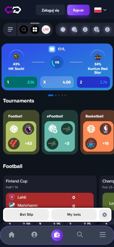 Crypto Games Casino Screenshot