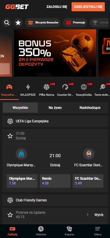 GG.Bet Casino Screenshot