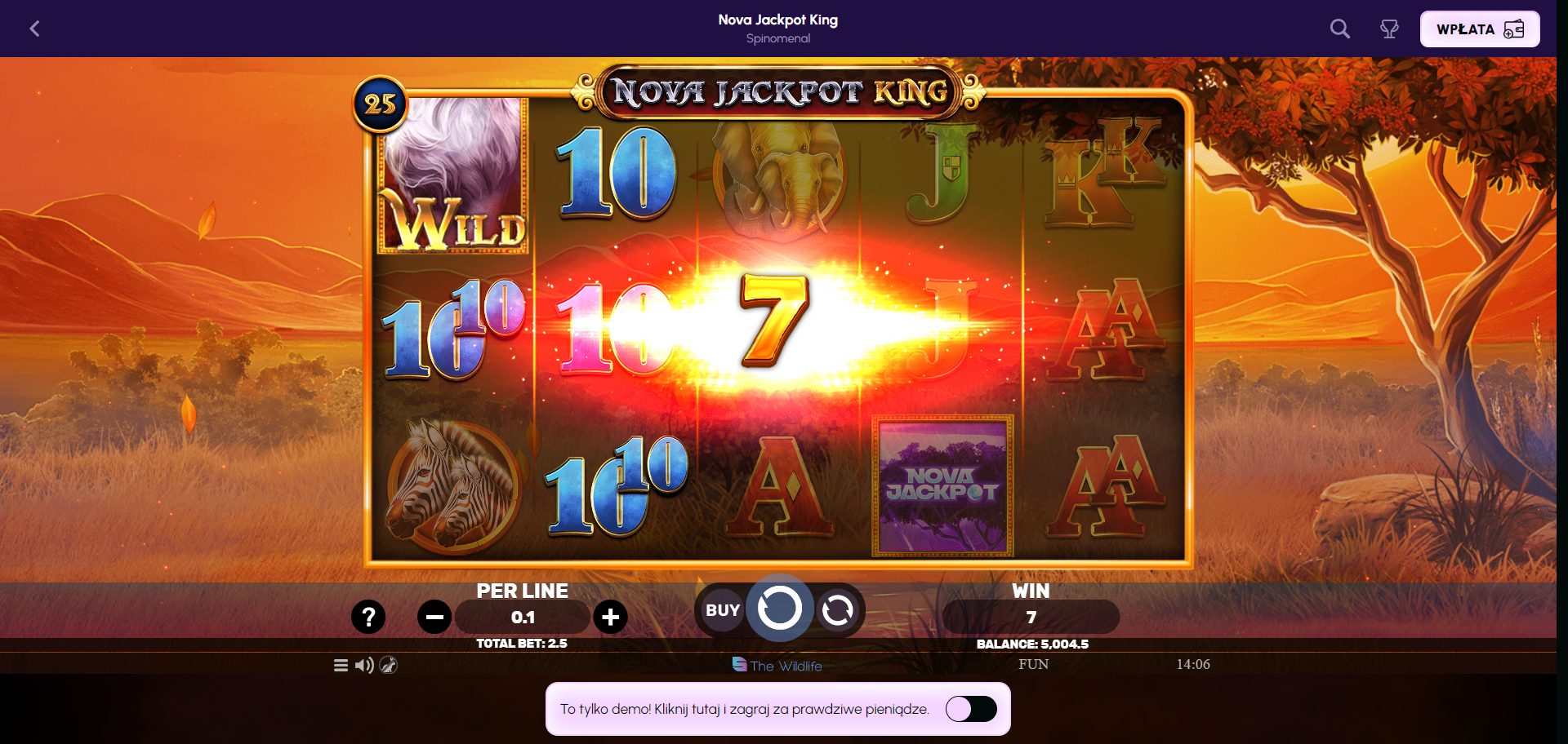 NovaJackpot Casino Screenshot