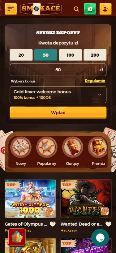 SmokAce Casino Screenshot